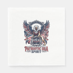 Servilleta De Papel León Patriótico Águila Guardián Animal Híbrido Pat