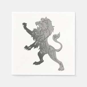 Servilleta De Papel León Real de Plata