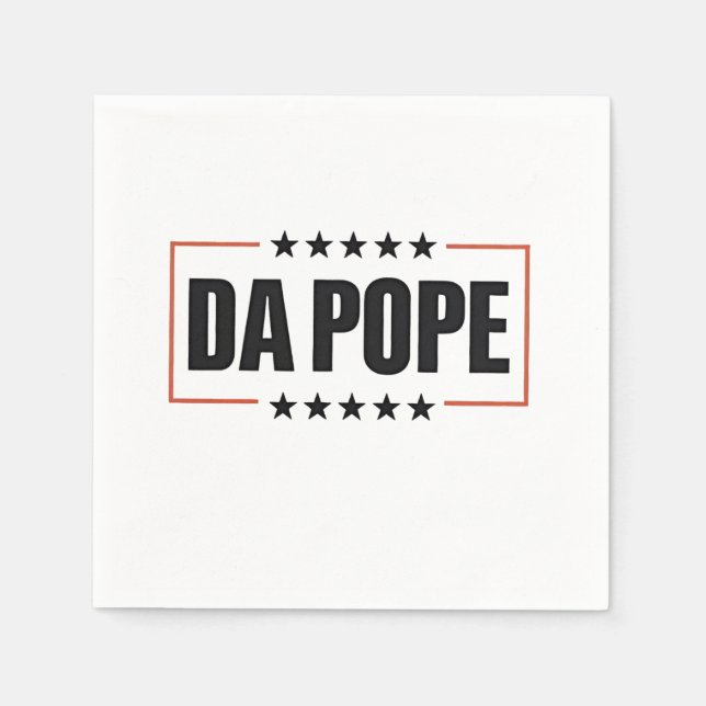 Servilleta De Papel León XIV Iglesia Cristiana Da Pope (Anverso)