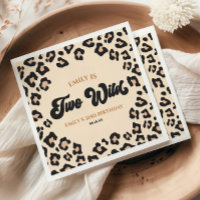 Leopard Cheetah imprime dos salvajes Fiestas de cu