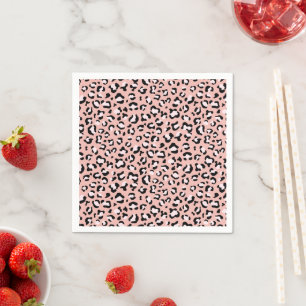 Servilleta De Papel Leopard Print, Leopard Spots, Pink Leopard