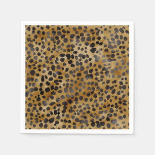Servilleta De Papel Leopard Print Modern Trendy Bridal Shower