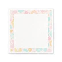 Leopard Water Color Wedding and Party Paper Napkin
