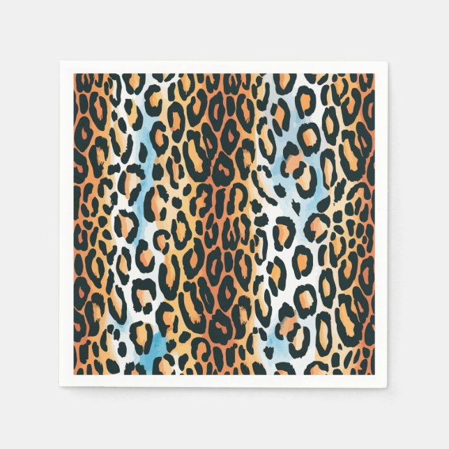 Servilleta De Papel Leopardo (Anverso)