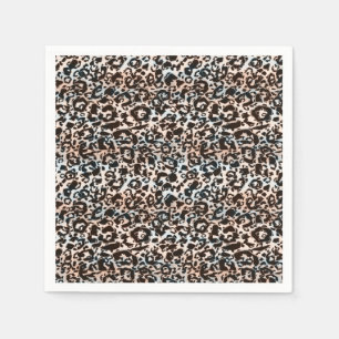Servilleta De Papel leopardo, de moda, manchado, marrón, beige, piel,