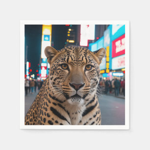 Servilleta De Papel Leopardo en Times Square