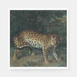 Servilleta De Papel Leopardo hembra (por Jean-Baptiste Oudry)