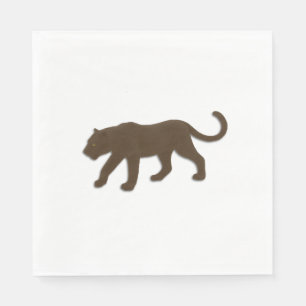 Servilleta De Papel Leopardo marrón