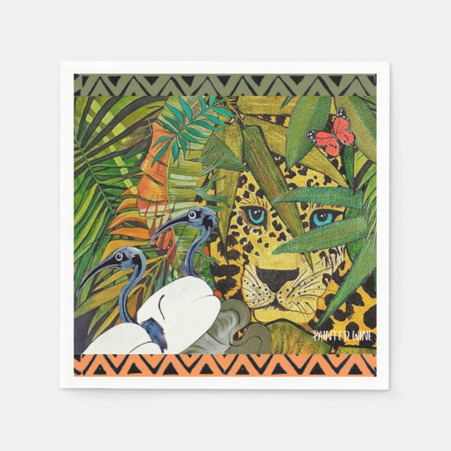 Servilleta De Papel Leopardo sagrado (Anverso)