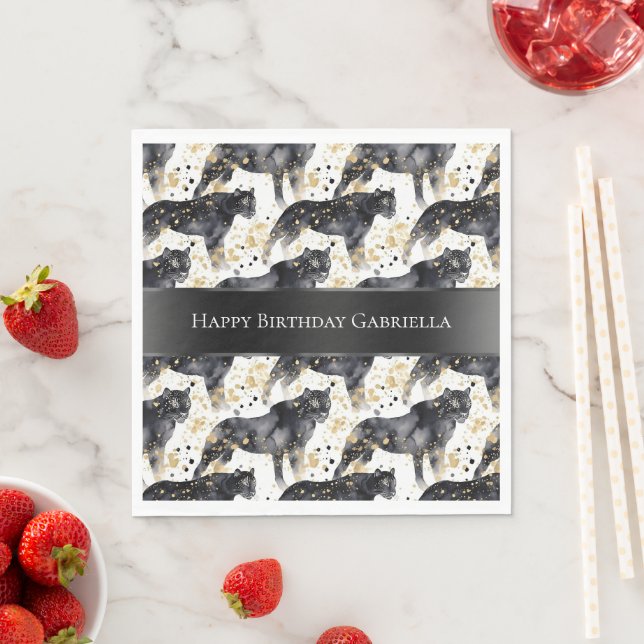 Servilleta De Papel Leopardos negros (In situ)