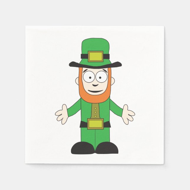 Servilleta De Papel Leprechaun (Anverso)