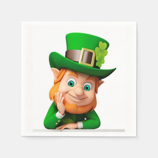 Servilleta De Papel Leprechaun (Anverso)