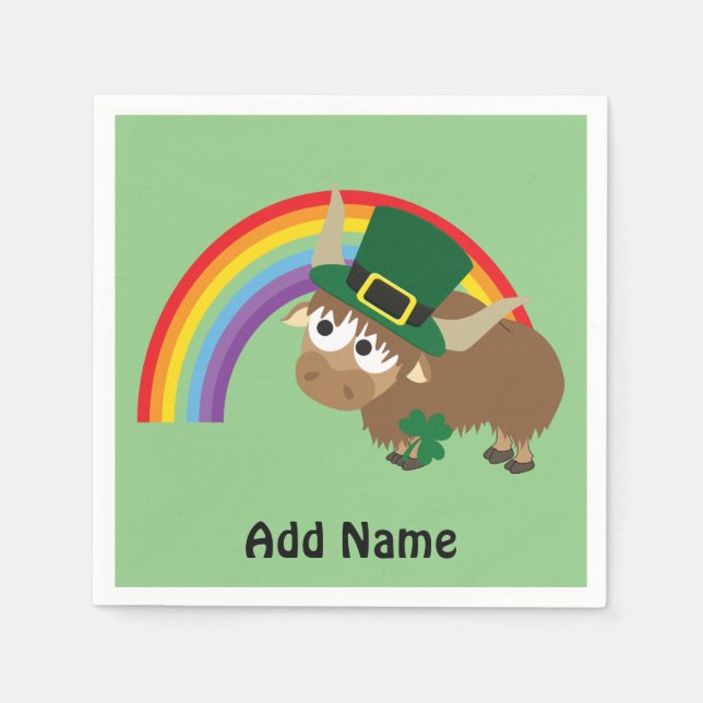 Servilleta De Papel Leprechaun Yak (Anverso)
