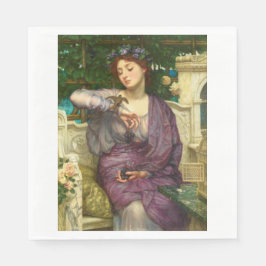 Servilleta De Papel Lesbia y su resplandor (por Edward John Poynter)