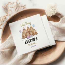 Servilleta De Papel Let’s Party Groundhog 5th Birthday – Fun Kids 