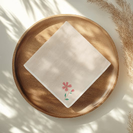Servilleta De Papel Letaje de mano floral de cucharita