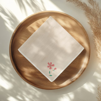 Servilleta De Papel Letaje de mano floral de cucharita