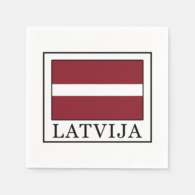 Servilleta De Papel Letonia (Anverso)