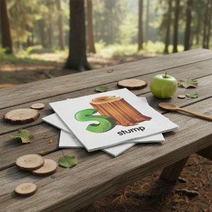 Servilleta De Papel Letra de alfabeto stube S Arbol divertido Stube Ar