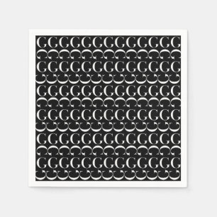 Servilleta De Papel Letra inicial monograma G