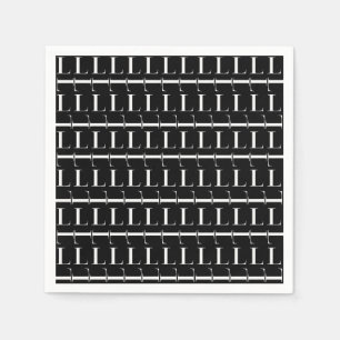 Servilleta De Papel Letra inicial monograma L