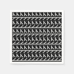 Servilleta De Papel Letra monográfica inicial K