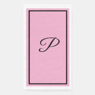 Servilleta De Papel Letra monograma Bodas iniciales de Baby Shower ros