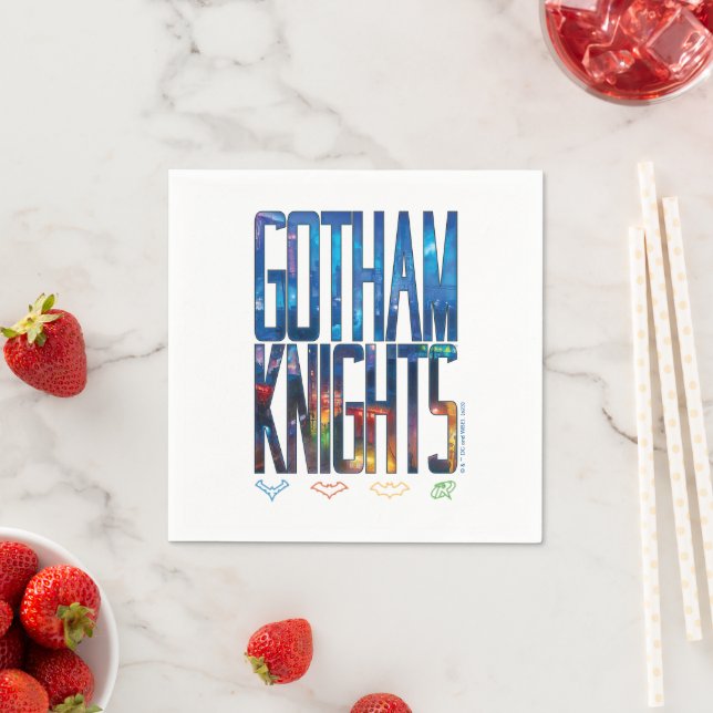 Servilleta De Papel Letras de Gotham Knights City (In situ)
