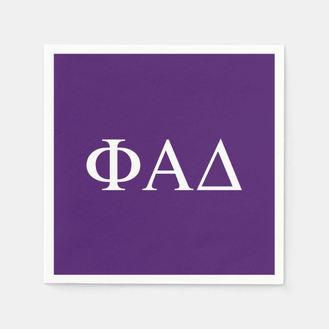 Servilleta De Papel Letras griegas de Phi Alpha Delta (Anverso)