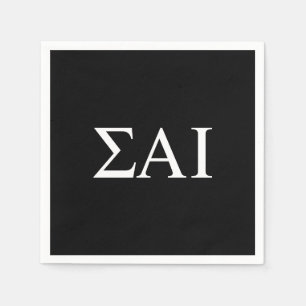 Servilleta De Papel Letras griegas de Sigma Alpha Iota