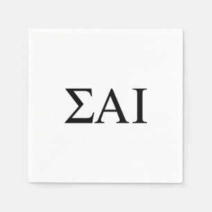 Servilleta De Papel Letras griegas de Sigma Alpha Iota