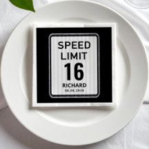 Letrero de límite de velocidad de cumpleaños númer