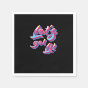 Servilleta De Papel Let's Get Lit - Navidades Classic