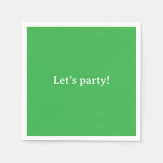 Servilleta De Papel 'Let's Party' Vibrant Birthday Holiday Graduations