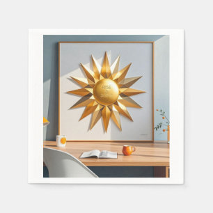Servilleta De Papel Levántate y brilla estrella de oro