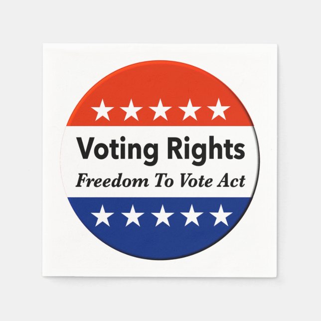 Servilleta De Papel Ley de derecho de voto (Anverso)