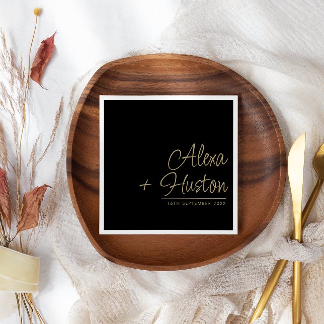 Servilleta De Papel Leyenda caligráfica ensayo Boda personalizado (Subido por el creador)