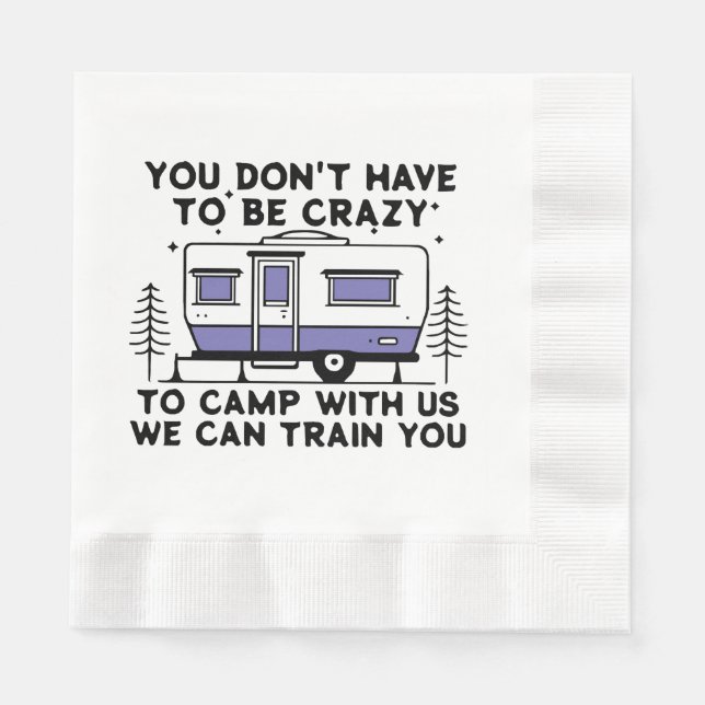 Servilleta De Papel Leyenda de Camping Desde Siempre (Anverso)