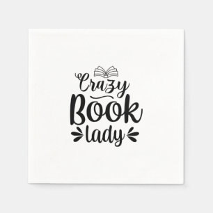 Servilleta De Papel Leyendo libro loco