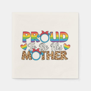 Servilleta De Papel LGBTQ - Orgulloso De Ser Su Madre