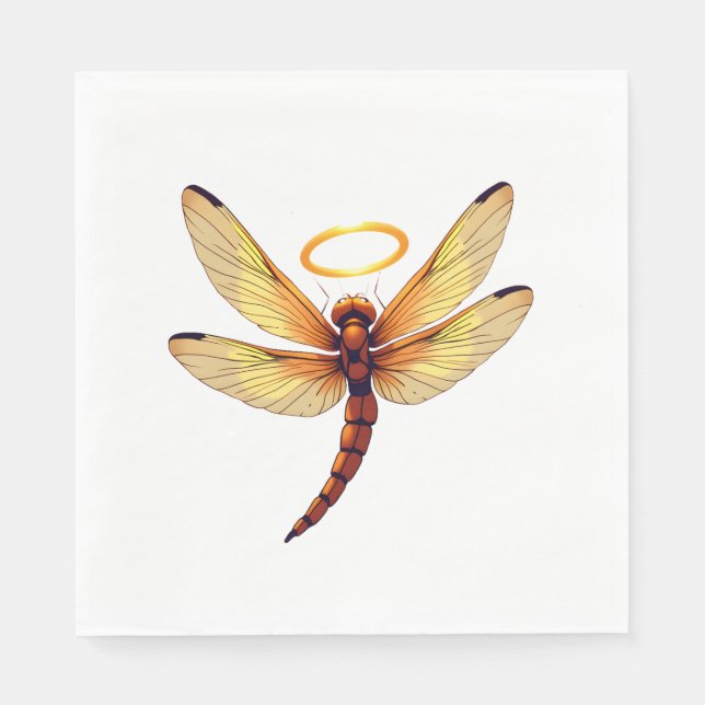 Servilleta De Papel Libélula Ángel (Anverso)
