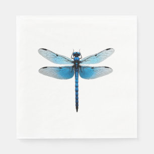 Servilleta De Papel Libélula Azul - Entomólogo Amante de la Fauna Inse