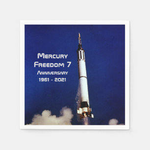Servilleta De Papel Libertad de Mercurio 7 - 60 Aniversario