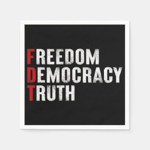 Servilleta De Papel Libertad Democracia Verdad