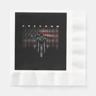 Servilleta De Papel Libertad para motocicletas con bandera estadounide