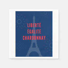 Servilleta De Papel Liberté Égalité Chardonnay Funny Tower Wine