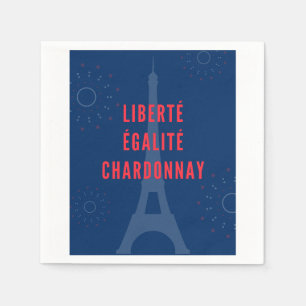 Servilleta De Papel Liberté Égalité Chardonnay Funny Tower Wine