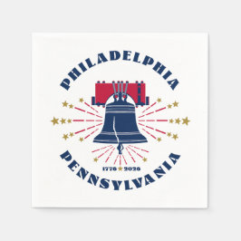 Servilleta De Papel Liberty Bell Philadelphia Pennsylvania 1776 - 2026
