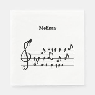 Servilleta De Papel Libre como un pájaro, pájaros cantantes actuando c