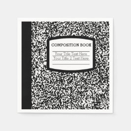 Servilleta De Papel Libro de composición de personalizados Escuela/Pro